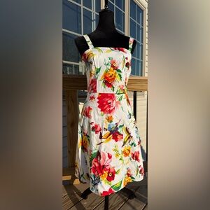 Alyn Paige Vibrant Floral Midi Dress